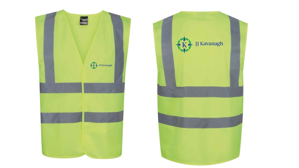 JJK Hi-Vis Vest Yellow c / w logo